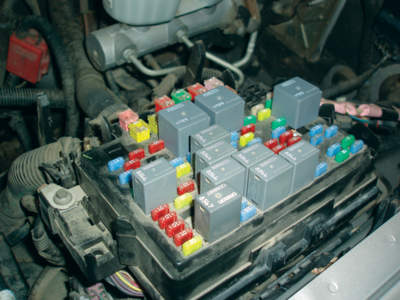 ignition activated fuse box