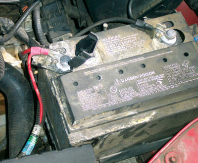 Corroded Battery