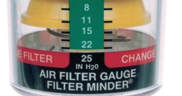 diesel air filter replacement gauge
