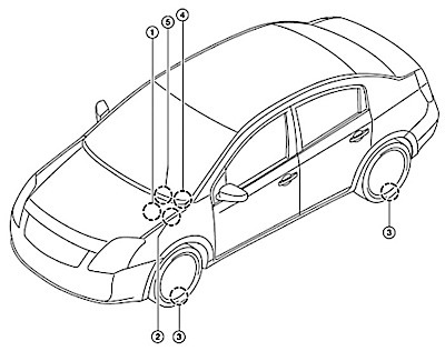 ITM Set of 4 315mhz TPMS Tire Pressure Sensors 2012 2013 2014 2015 Nissan Maxima All Models Replacement 