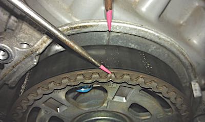 6-crank marks lined up